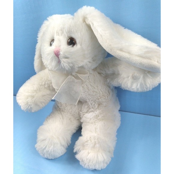 Animal Adventure Victorian White Easter Rabbit Plush 8" Bunny Stuffed Animal Toy - Picture 2 of 6